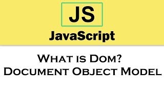 #2 JavaScript Tutorial | What is Dom? | Document Object Model 2019