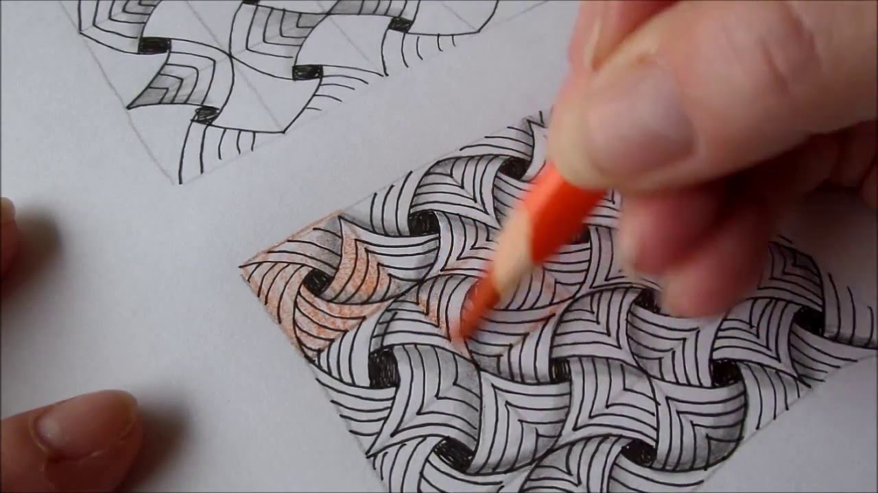 How To Draw Tanglepattern Flip Flap Youtube