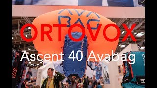 Ortovox Ascent 40 AVABAG at ISPO 2018