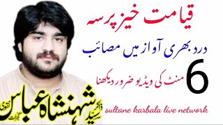 Zakir Shahenshah Naqvi 2022 قیامت خیز پرسہ 🙏🏽 Sultan e Karbala Network 03000131572