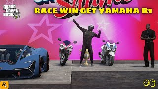 I RACED AND WON YAMAHA R1 SUPER BIKE AND MONEY -- GTA 5