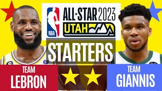 NBA All-Star 2023 Starters for Team Lebron and Team Giannis