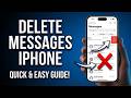 How to Delete Messages on iPhone (2026 Official Step-by-Step Guide)
