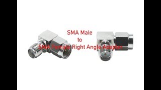 SMA Male to SMA Female Right Angle Adapter # 1569