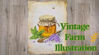 Apothecary  Vibes / Gouache Rustic Botanical Illustration