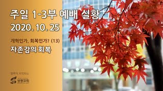 성광교회 Live 2020-10-25 가정에서 함께 드리는 주일 1~3부 예배 실황