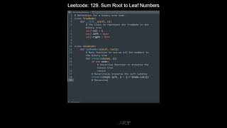 Leetcode 129. Sum Root to Leaf Numbers in Python | Python Leetcode | Python Coding Tutorial | ASMR