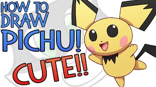 How To Draw Pichu (CUTE and EASY!)