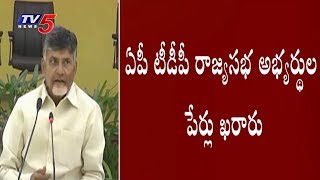 ఏపీ టీడీపీ రాజ్యసభ అభ్యర్థుల పేర్లు ఖరారు..! | Chandrababu Decides TDP Rajyasabha MP Nominees | TV5