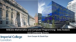 MSE101 Mathematics - Lecture 1\u00262 Part 5 - Combining Errors