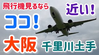 ☆飛行機好きな人必見！大迫力な千里川土手に行ってきた！第379話☆