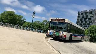 CTA On Board Riding 2007 New Flyer D40LF Bus 1606 on Route 10 Museum of Science/Industry Northbound