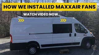 Van Build | MaxxAir Fan Installation