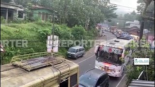 ദേശീയപാതയില്‍ ശബരിമല തീര്‍ത്ഥാടകരുടെ വാഹനങ്ങളുടെ നീണ്ട നിര