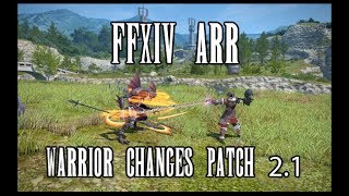 FFXIV ARR: Confirmed Changes for Warrior in Patch 2.1 Overview