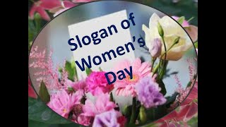 Slogan of women's day || Women Day  Quotes