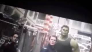 Avengers endgame leaked footage professor Hulk , thanos new weapon