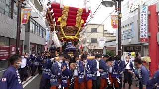 令和3年　枚岡神社　令和二年新調　河内太鼓台　初担ぎ