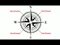 What are cardinal directions and a compass rose?