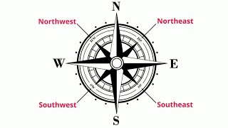 What are cardinal directions and a compass rose?