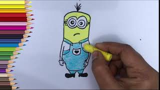 #165: how to draw a minion Kevin | How to draw Kevin | Minion drawing | Minion Kevin drawing