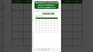 Design Your Own 2025 Calendar in Excel – A Quick Tutorial!