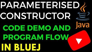 parametrised constructor program in bluej | constructors in java | computer application @padhaikrlo