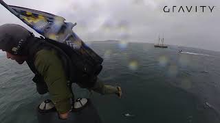 Invictus Games flag delivery by Gravity Jet Suit | Richard Browning flies ashore to deliver the flag