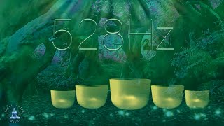 528 Hz Love Frequency Positive Energy Crystal Singing Bowls | Self Love Meditation Sound Bath