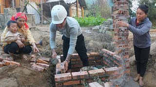 Build a closed toilet with a tank - Kind guy helps single mother - Build $7000 house for the poor