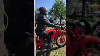 Die Guzzi Armada unterwegs am Bergrennen Seebodenalp 2019