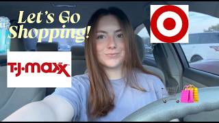 TJ MAXX + TARGET SHOPPING VLOG 🛍️ come shop with me!