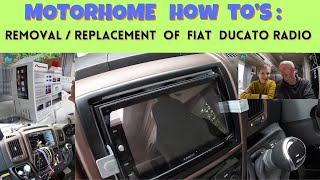 Motorhome How To's :  Removal / replacement of the Fiat Ducato stereo/nav unit :)