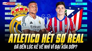 ATLETICO HẾT SỢ REAL MADRID: ĐÃ ĐẾN LÚC KẺ VỀ NHÌ VĨ ĐẠI XÓA DỚP?