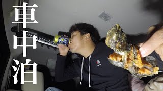 【穴釣り】釣った魚でお酒を飲みたくなったので車中泊した！【エブリィワゴン】