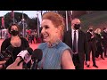 Jessica Chastain intervista red carpet Festa del Cinema di Roma 2021