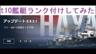 公開収録【wows解説】0.9.3.1環境でのt10艦艇ランク付けー何を育てればいいか悩んでいる人へー（後半は質疑応答：ベネツィアの解説）