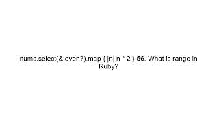 Ruby Interview Questions and Answers (Beginner to Advanced)