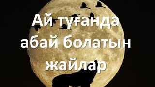 Ай туғанда абай болатын жайлар