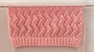 zigzag Knitting Stitch Pattern For Ladies Cardigan