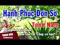 Karaoke Hạnh Phúc Đơn Sơ Tone Nam Nhạc Sống | Trọng Hiếu