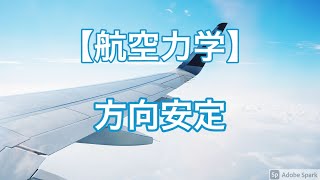 【航空力学】方向安定