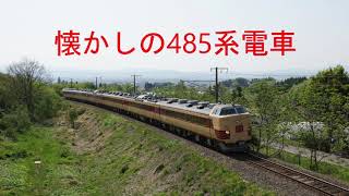 【485系】懐かしの485系電車   K60急行ぶらり鎌倉号  T18足利大藤まつり号  3000番台特急白鳥・いなほ