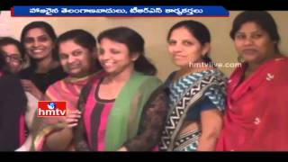 Telugu NRI's Grandly Celebrates Telangana CM KCR's Birth Day | HMTV