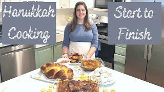 Hanukkah Cooking Start to Finish // Full Meal from Scratch