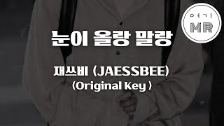 눈이 올랑 말랑 - 재쓰비 (JAESSBEE) (원키F) 여기MR / Karaoke / Music / 노래방