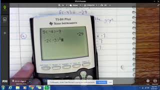 9-21-17 Function Notation Example 3&4