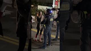 Protester sues US government over tactics outside Portland ICE building