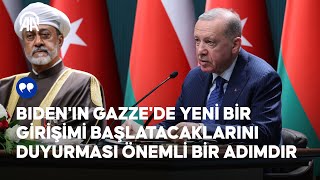 Biden'ın Gazze'de ateşkes için yeni girişimi başlatacaklarını duyurması önemli bir adımdır