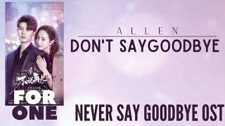 Allen Don t Say Goodbye Never Say Goodbye OST